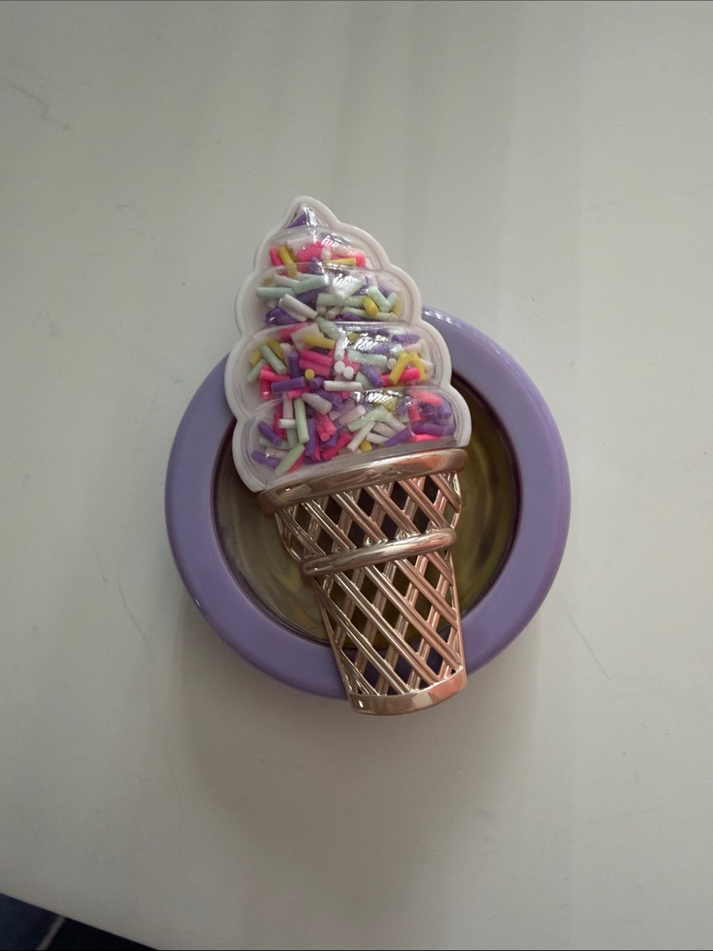 Bath & Body Works Ice Cream Cone Scent Holder for Car